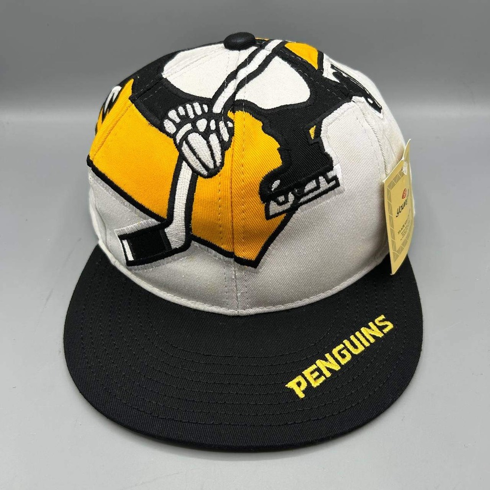 Pittsburgh Penguins NHL Hat Men White Black The Game Snap Back Cap Cotton New